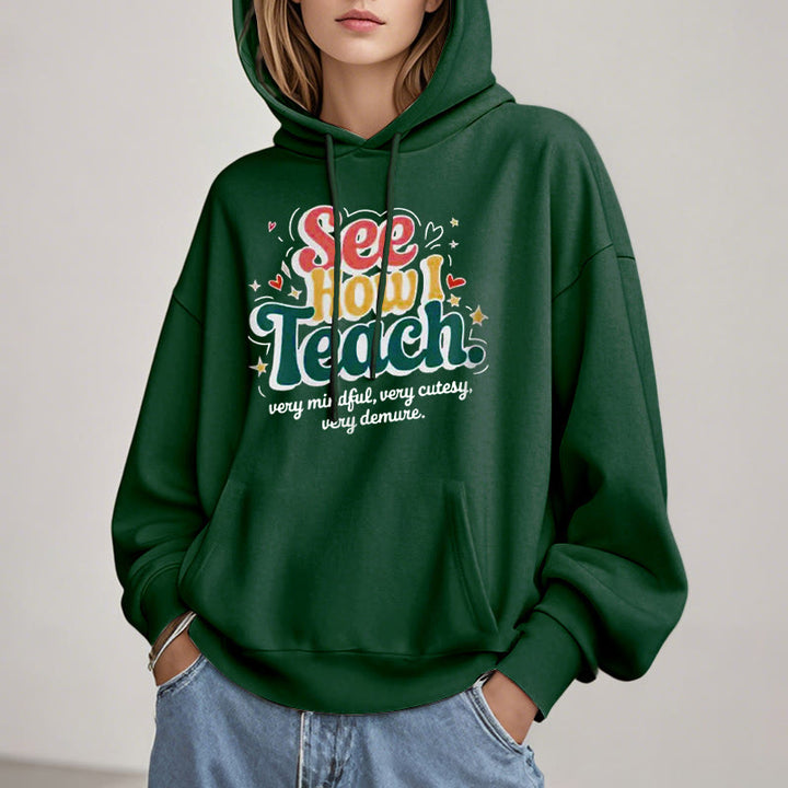 Very Mindful Fleece Lined Hoodie Comfy Hooded Sweatshirts