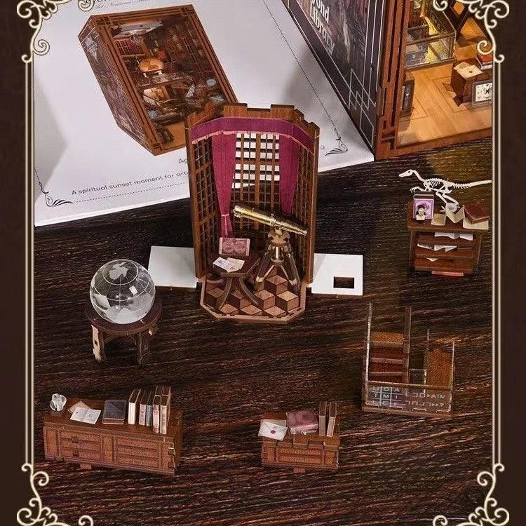 Jay Walker Private Library DIY Book Nook Miniature Kit 3D Wooden Puzzle