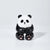 Cute Panda Carved Wooden Sculpture Desktop Deocr Keychain For Gift