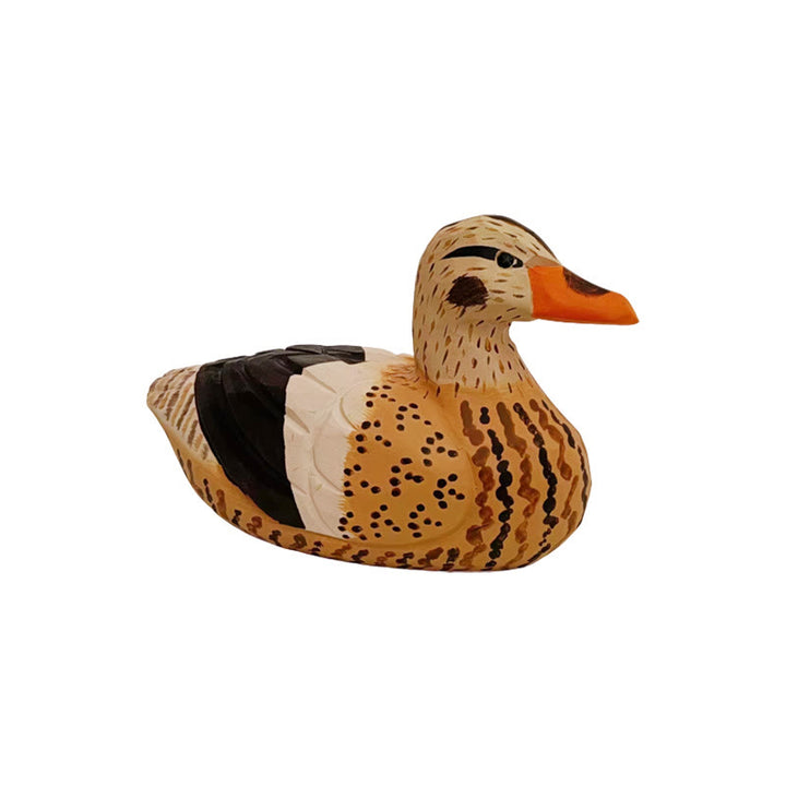 Little Duck Carved Wooden Sculpture Desktop Deocr For Gift