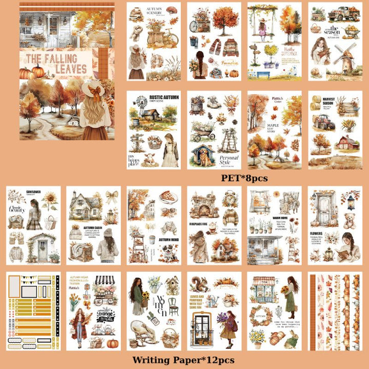 Warm Christmas Greeting Series Sticker Book For Journal Decor