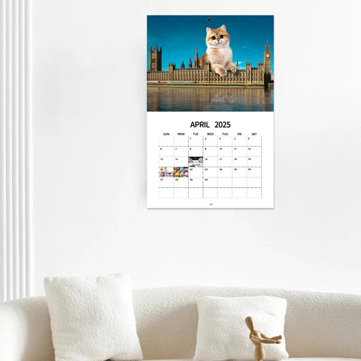 2025 Giant Cats Lunar Calendar 12 Months Calendars New Year Gift