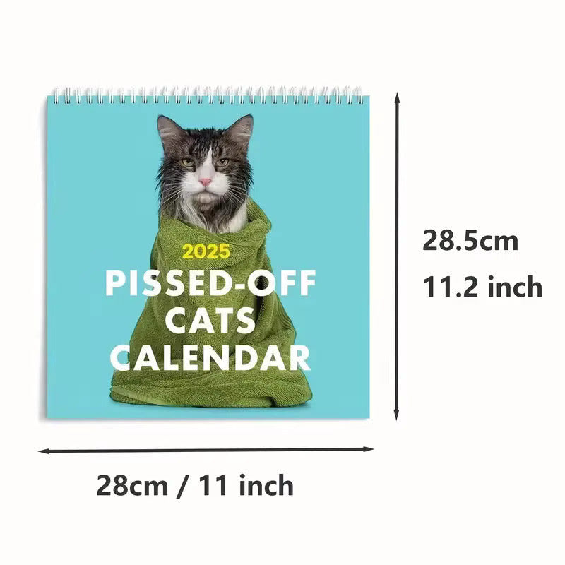 2025 Grumpy Cats Lunar Calendar 12 Months Calendars New Year Gift