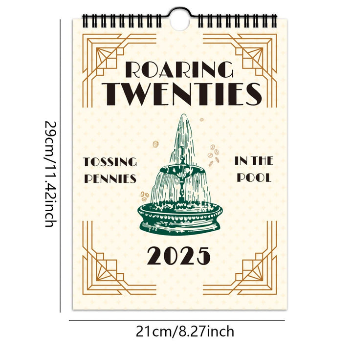 2025 Roaring Twenties Lunar Calendar 12 Months Calendars New Year Gift