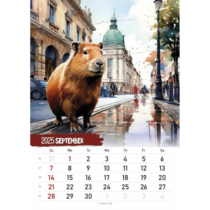 2025 Journey Of The Capybara 12 Months Calendars New Year Gift