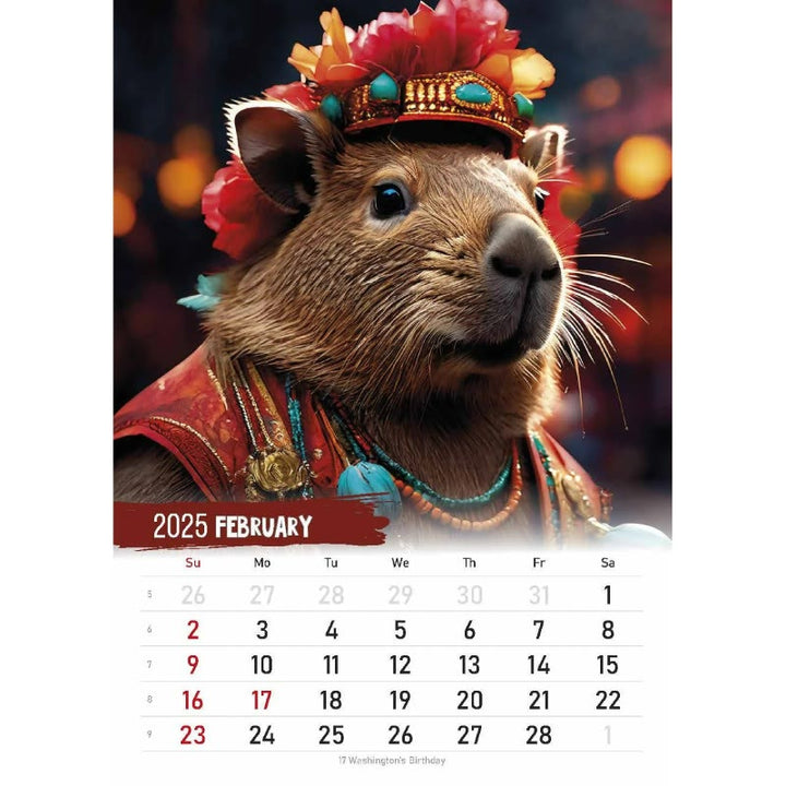 2025 Journey Of The Capybara 12 Months Calendars New Year Gift