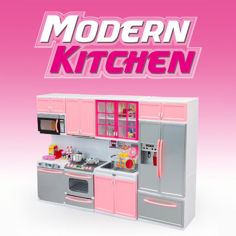 Miniatures Modern Kitchen Set Artificial Playing Toys Set For Kids