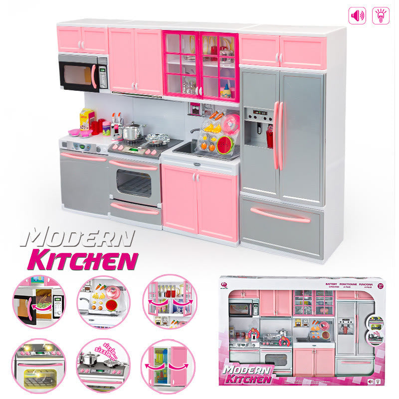 Miniatures Modern Kitchen Set Artificial Playing Toys Set For Kids