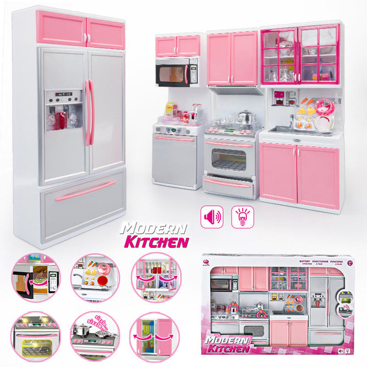 Miniatures Modern Kitchen Set Artificial Playing Toys Set For Kids