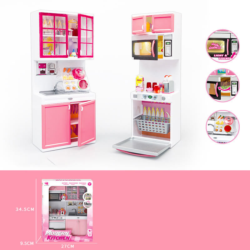 Miniatures Modern Kitchen Set Artificial Playing Toys Set For Kids