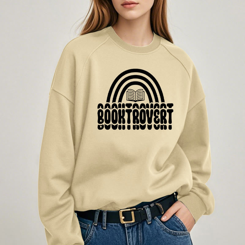 BOOKTROVERT Bookish Womens Crewneck Sweatshirt Pullover