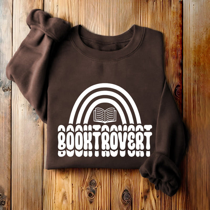 BOOKTROVERT Bookish Womens Crewneck Sweatshirt Pullover