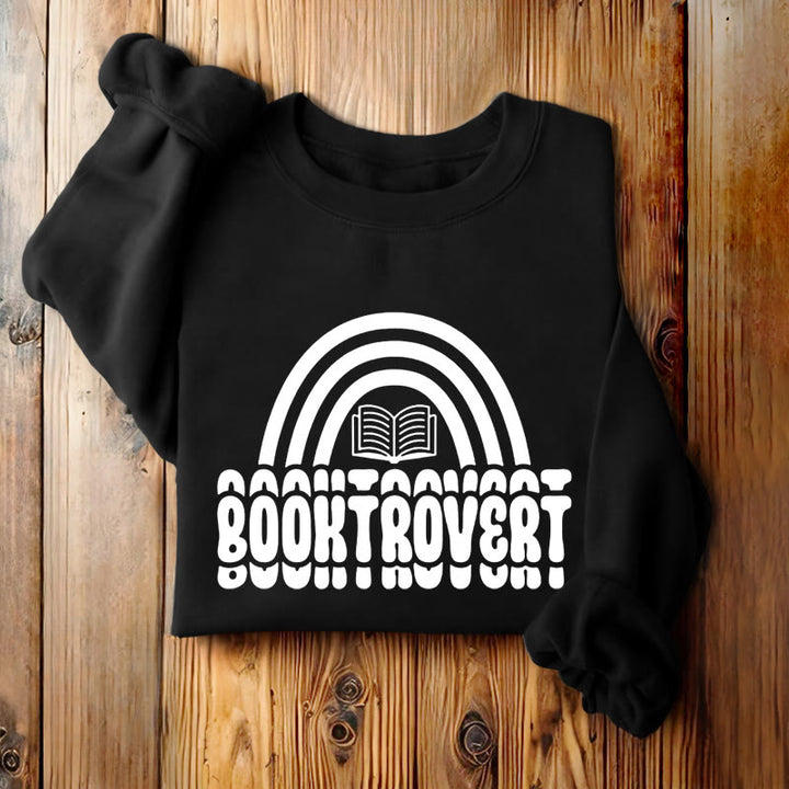 BOOKTROVERT Bookish Womens Crewneck Sweatshirt Pullover