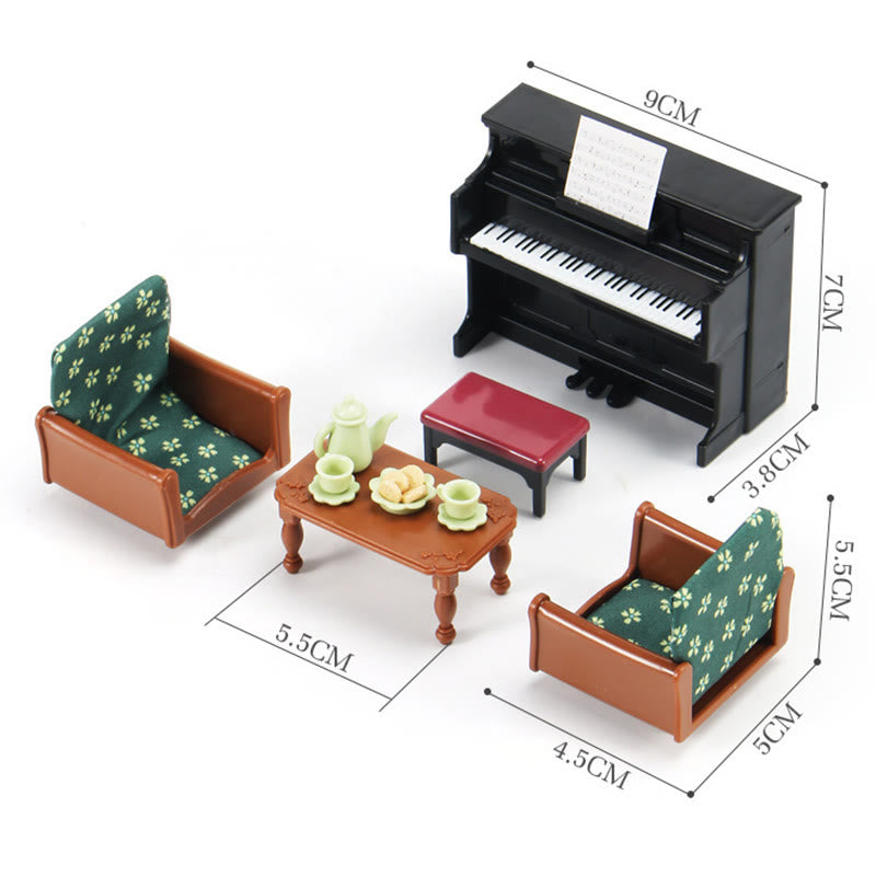 Miniatures home furniture Set Artificial Playing Toys Set For Kids