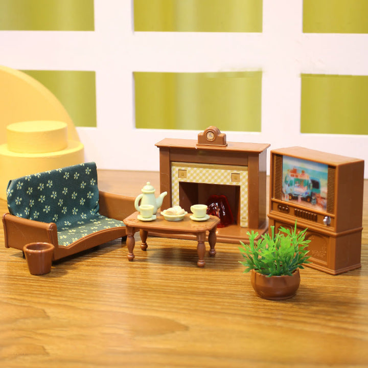 Miniatures home furniture Set Artificial Playing Toys Set For Kids