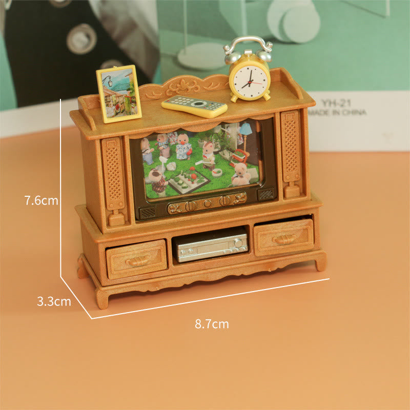 Miniatures Home Living Room Set Artificial Playing Toys Set For Dollhouse