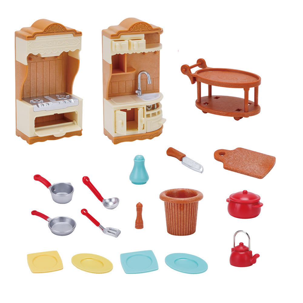 Miniatures Kitchen Cabinet Set Artificial Playing Toys Set For Dollhouse