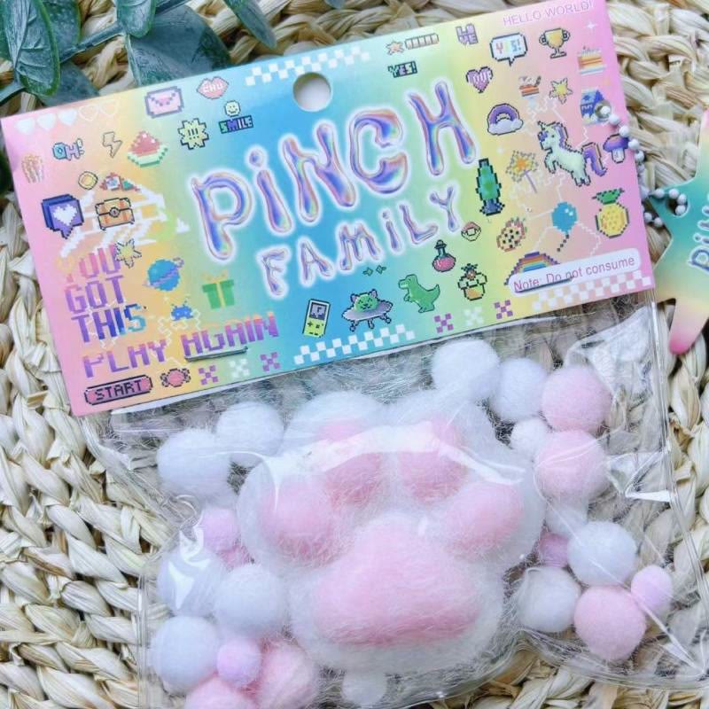 Soft Mini Paw Squishie Toy For Stress Relief Party Favors