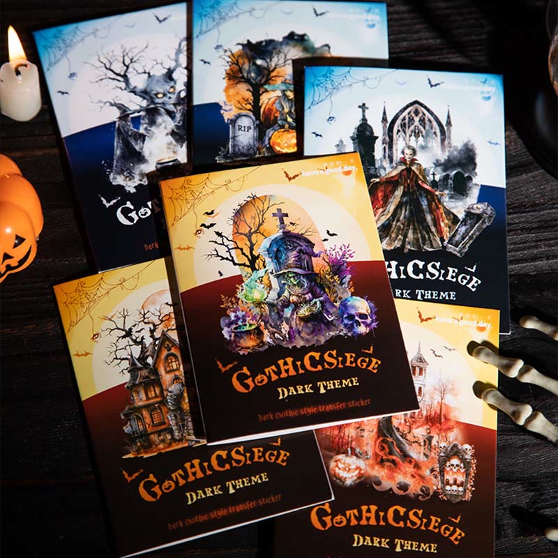 Gothic Siege Series Stickers For Decorative Journaling Crafts