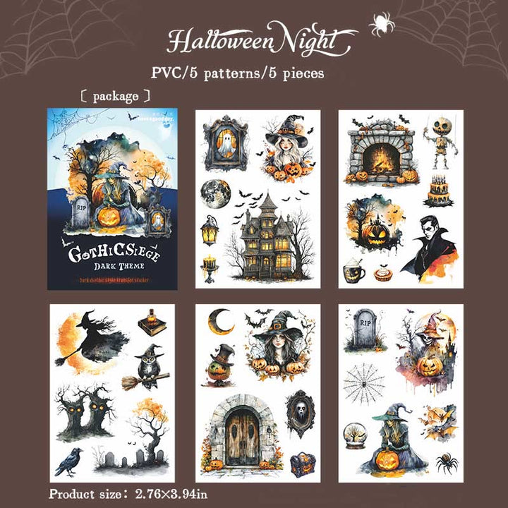 Gothic Siege Series Stickers For Decorative Journaling Crafts