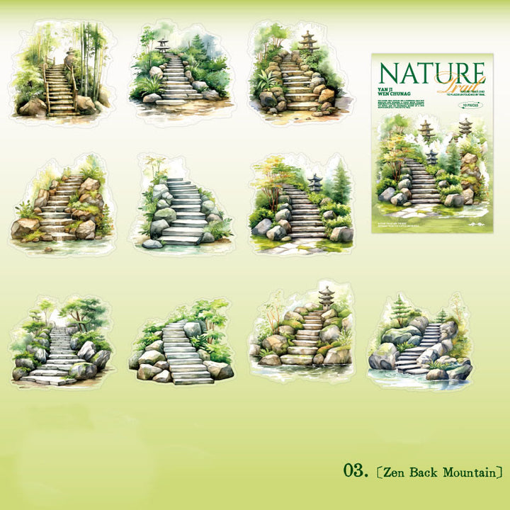 Nature Trail Series Stickers For Decorative Journaling Crafts