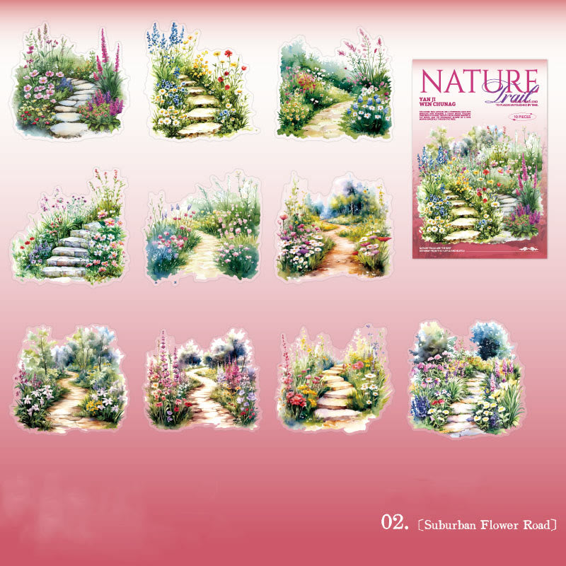 Nature Trail Series Stickers For Decorative Journaling Crafts