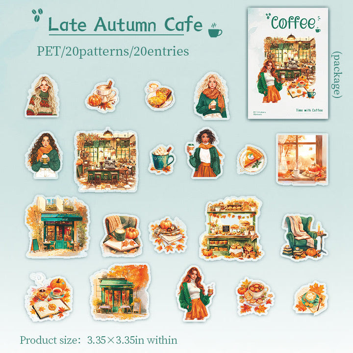 Time With Coffee Series Stickers For Decorative Journaling Crafts