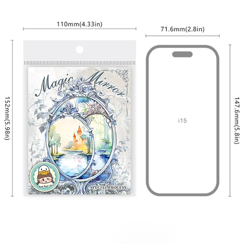 The Magic Mirror Series Stickers For Decorative Journaling Crafts