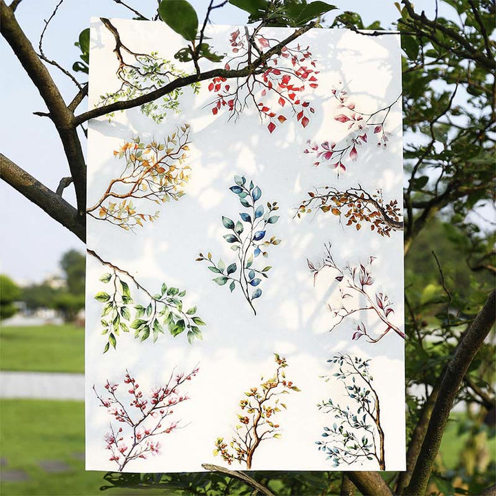 Growing Leaves Series Stickers For Decorative Journaling Crafts