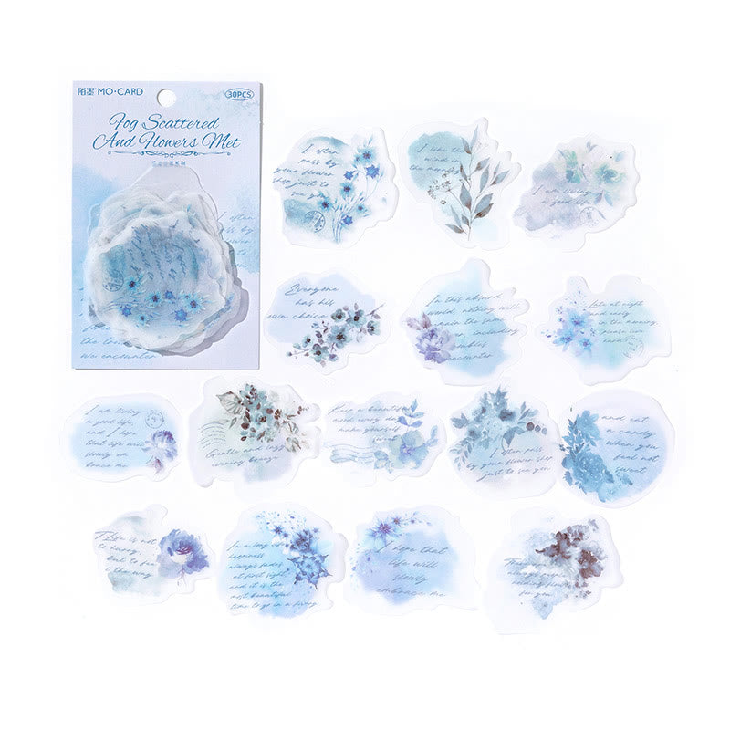 Gentle Flower Series Stickers For Decorative Journaling Crafts