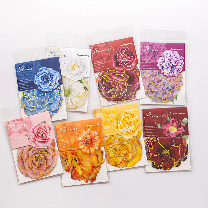 Full Flower Series Stickers For Decorative Journaling Crafts