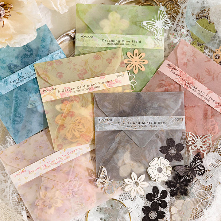 Encounter Garden Series Stickers For Decorative Journaling Crafts