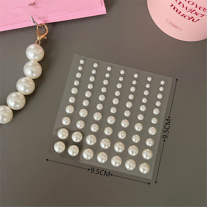 Rhinestone Pearl Decorative Stickers For Decorative Journaling Crafts