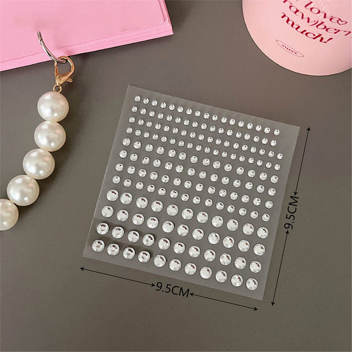 Rhinestone Pearl Decorative Stickers For Decorative Journaling Crafts