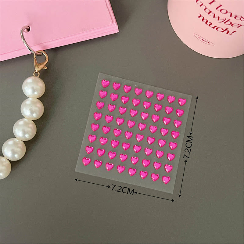 Rhinestone Pearl Decorative Stickers For Decorative Journaling Crafts