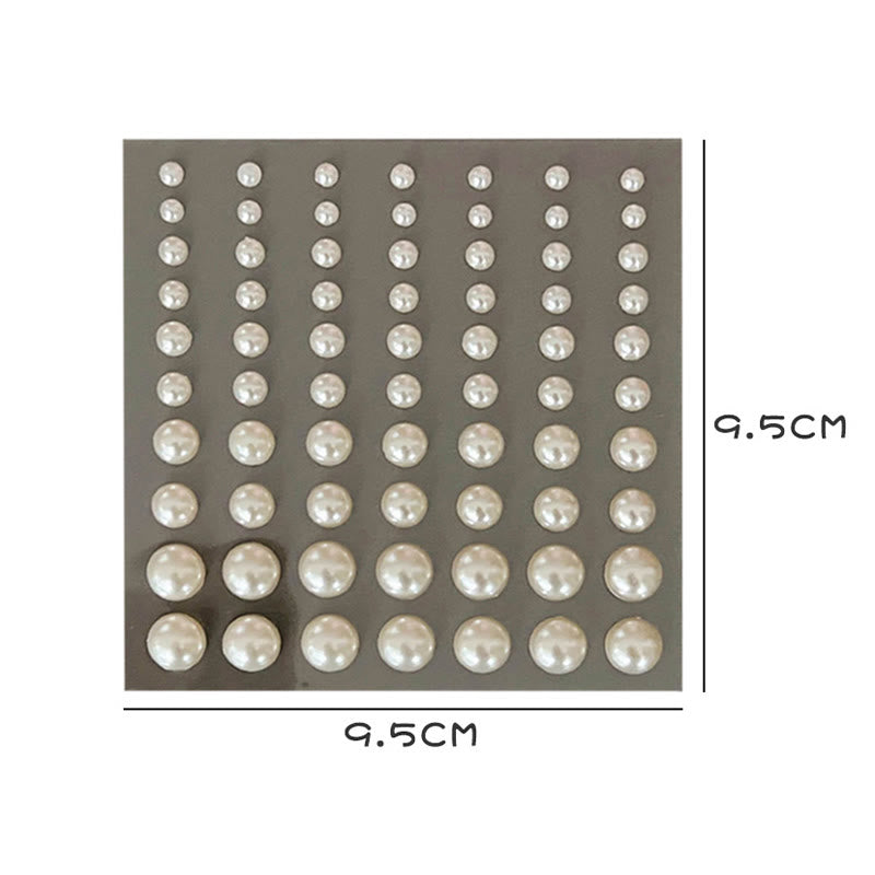 Rhinestone Pearl Decorative Stickers For Decorative Journaling Crafts