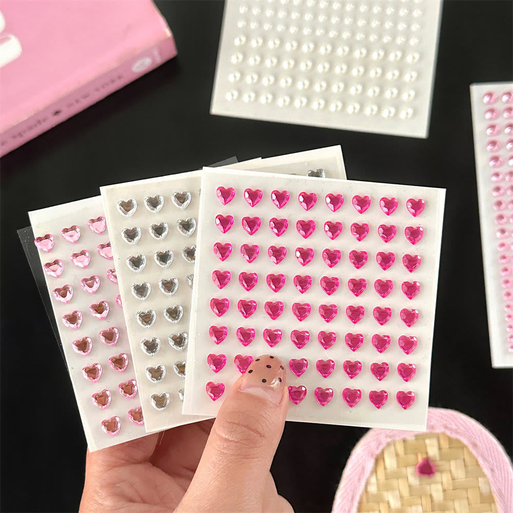 Rhinestone Pearl Decorative Stickers For Decorative Journaling Crafts