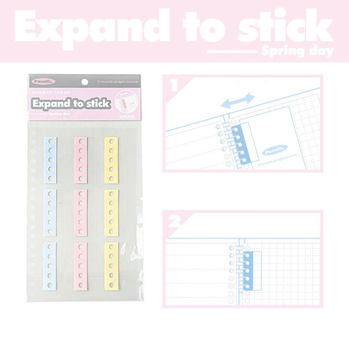 Punch Free Lossless Note Expansion Loose Leaf Sticky Index Notes