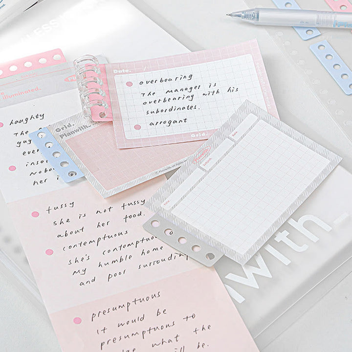 Punch Free Lossless Note Expansion Loose Leaf Sticky Index Notes