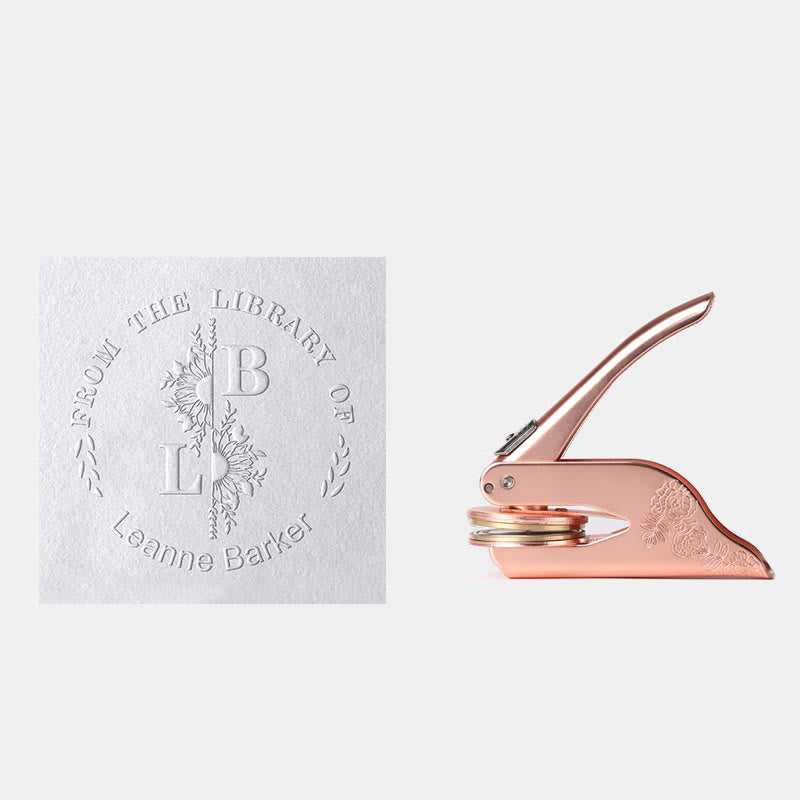 Personalized Initial Embosser Stamp Custom Your Own Design