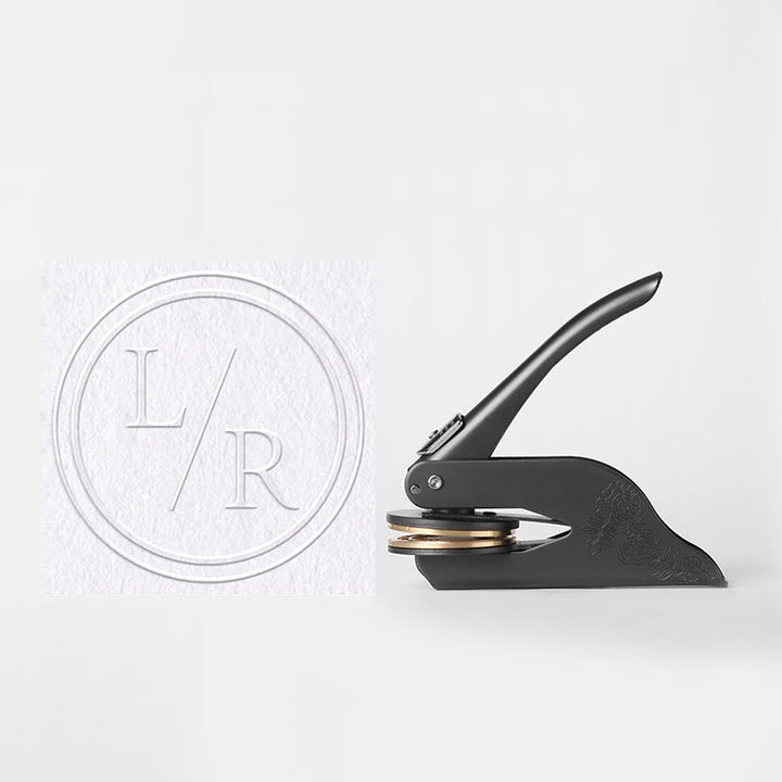 Personalized Monogram Round Logo Embosser DIY Stationery Seal