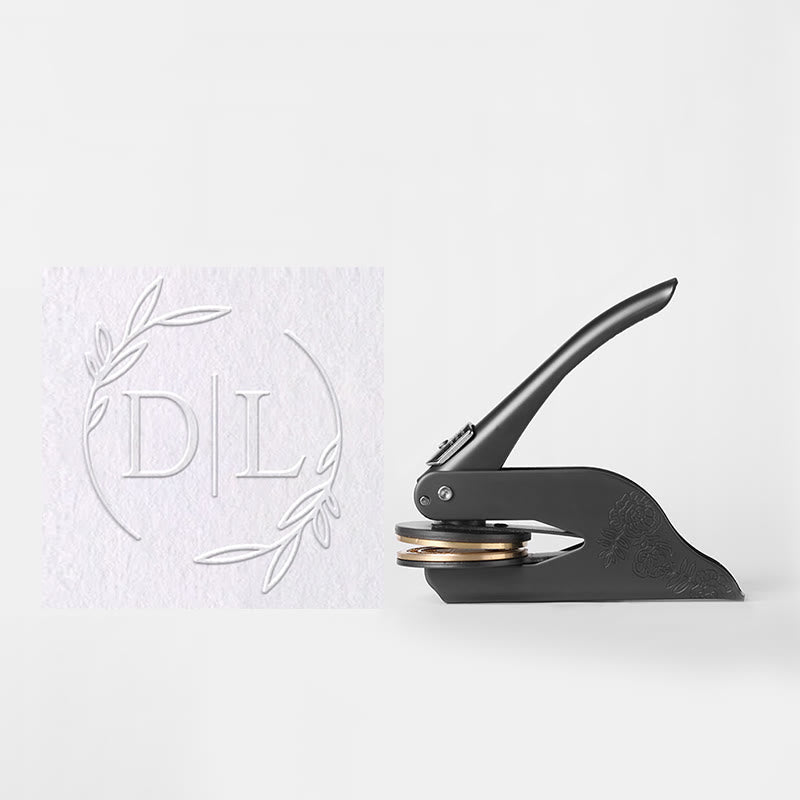 Custom Initials Wedding Embosser Stamp Wedding Gifts