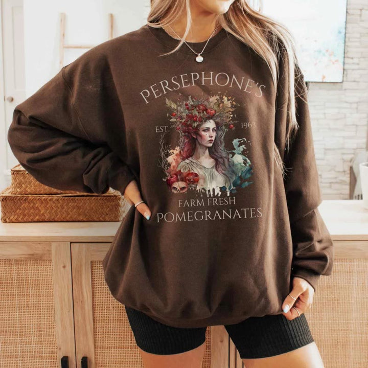 Persephone Greek Mythology Womens Crewneck Sweatshirt Pullover