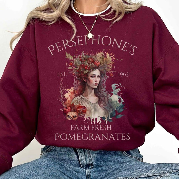 Persephone Greek Mythology Womens Crewneck Sweatshirt Pullover