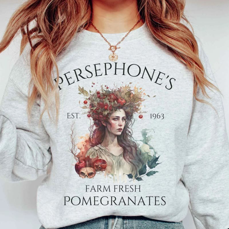 Persephone Greek Mythology Womens Crewneck Sweatshirt Pullover