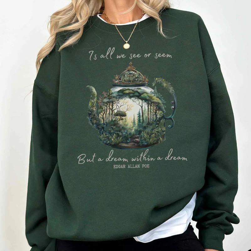 Dream Within A Dream Womens Crewneck Sweatshirt Pullover