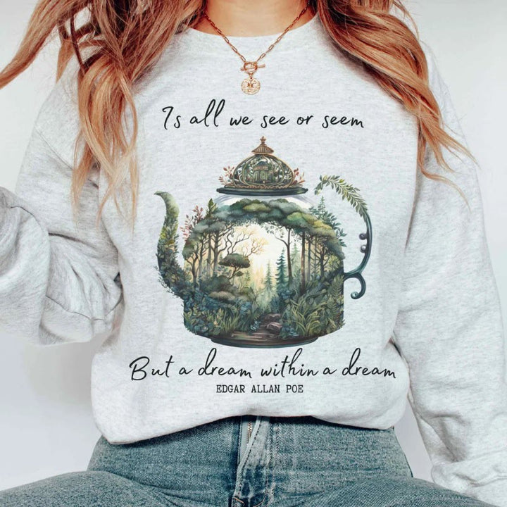 Dream Within A Dream Womens Crewneck Sweatshirt Pullover