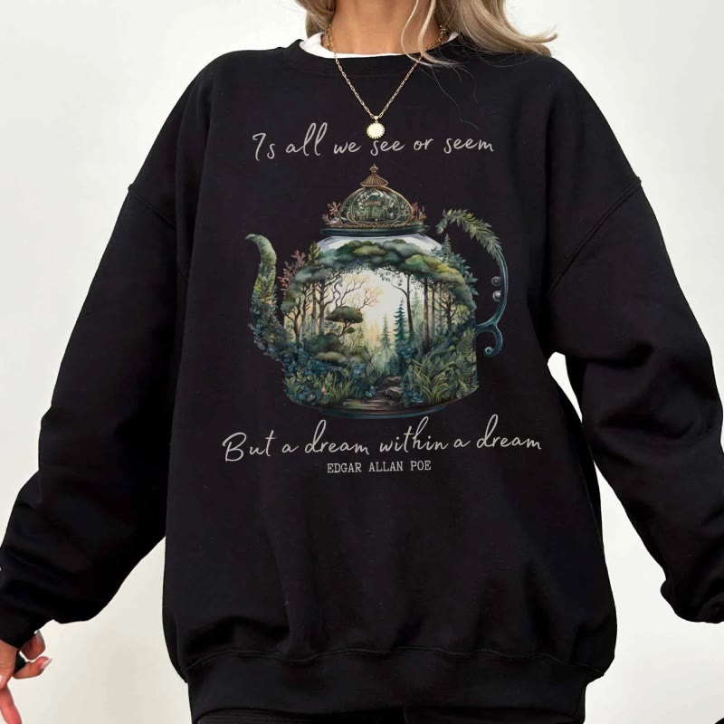 Dream Within A Dream Womens Crewneck Sweatshirt Pullover