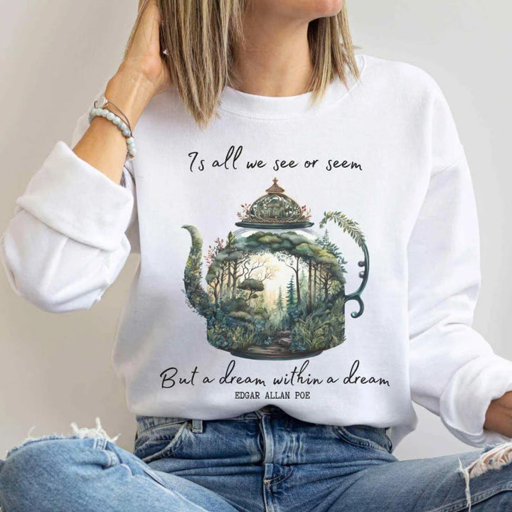 Dream Within A Dream Womens Crewneck Sweatshirt Pullover