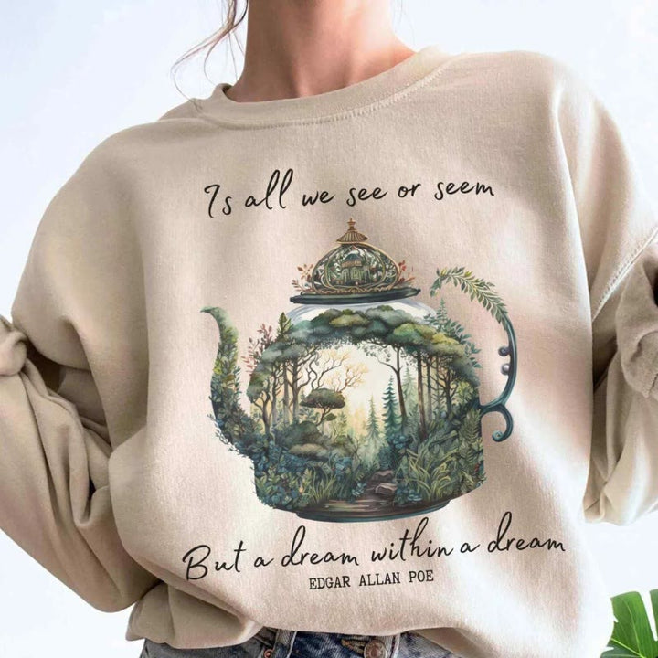 Dream Within A Dream Womens Crewneck Sweatshirt Pullover